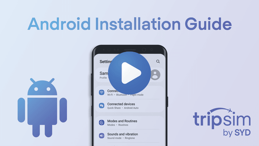 Android eSIM Installation Guide - tripsim by SYD